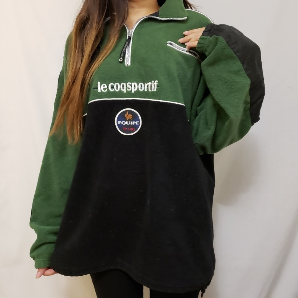 Le coq sportif 1/4 zip fleece sweater